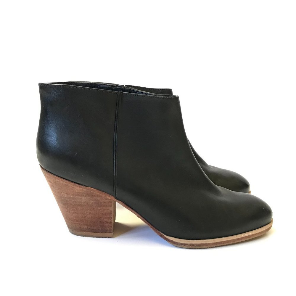 Rachel Comey Black Leather Ankle Booties